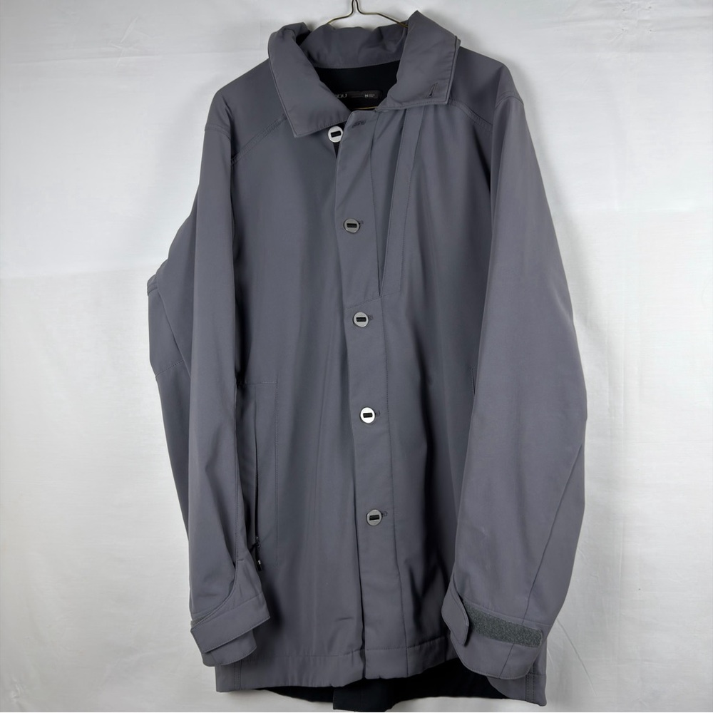 NAU Men’s Technical Jacket Large Gray EcoCircle Water-Resistant Outdoor Coat
